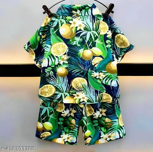 Lemon Printed Boys Clothing Set