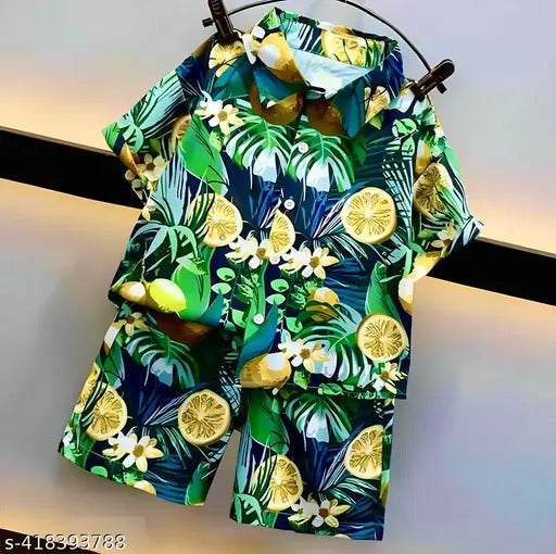 Lemon Printed Boys Clothing Set